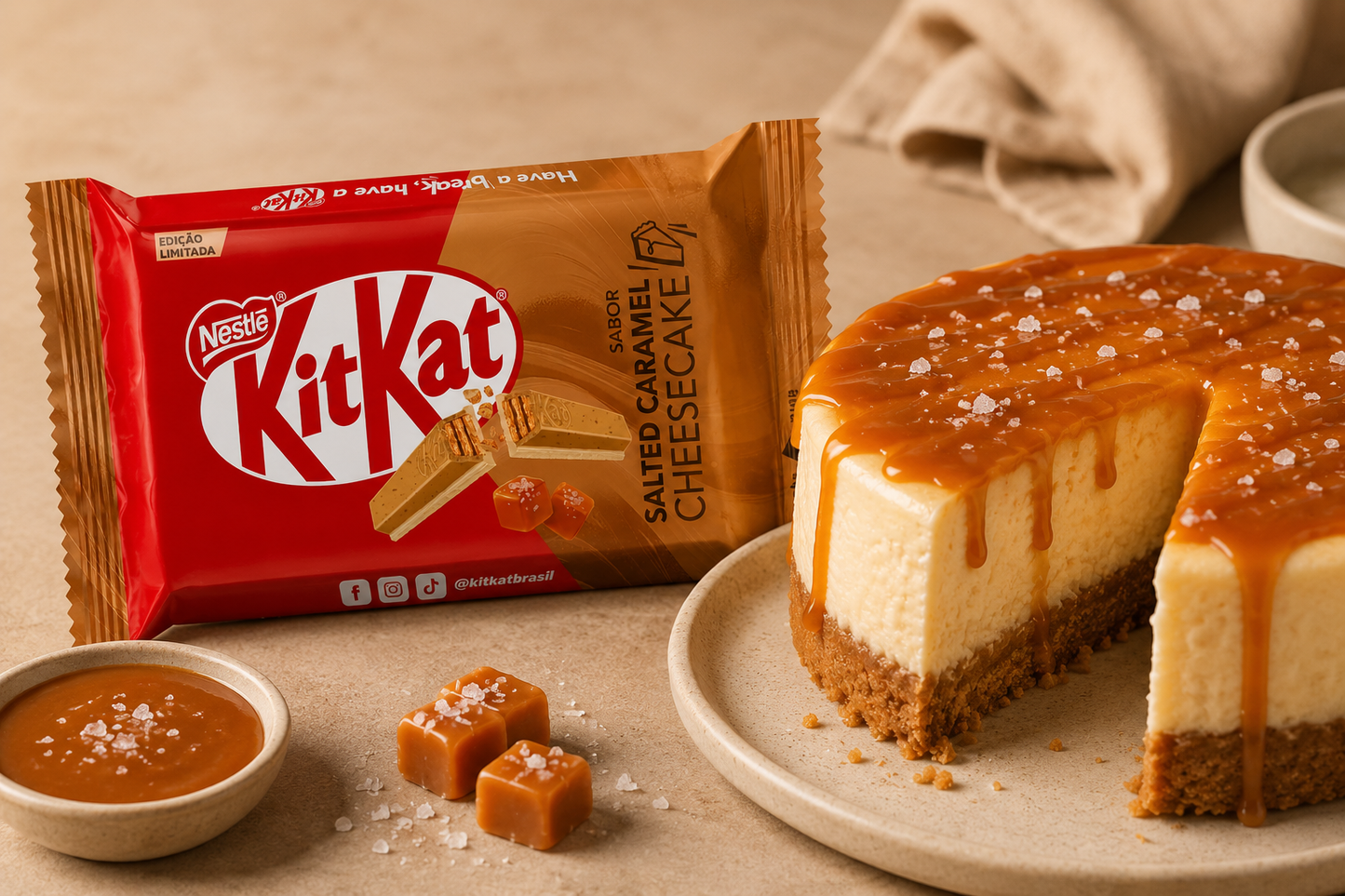 KitKat Salted Caramel Cheesecake (Brazil)
