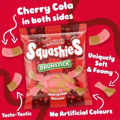 Swizzels Squashies Cherry Cola Flavour Drumstick (UK)
