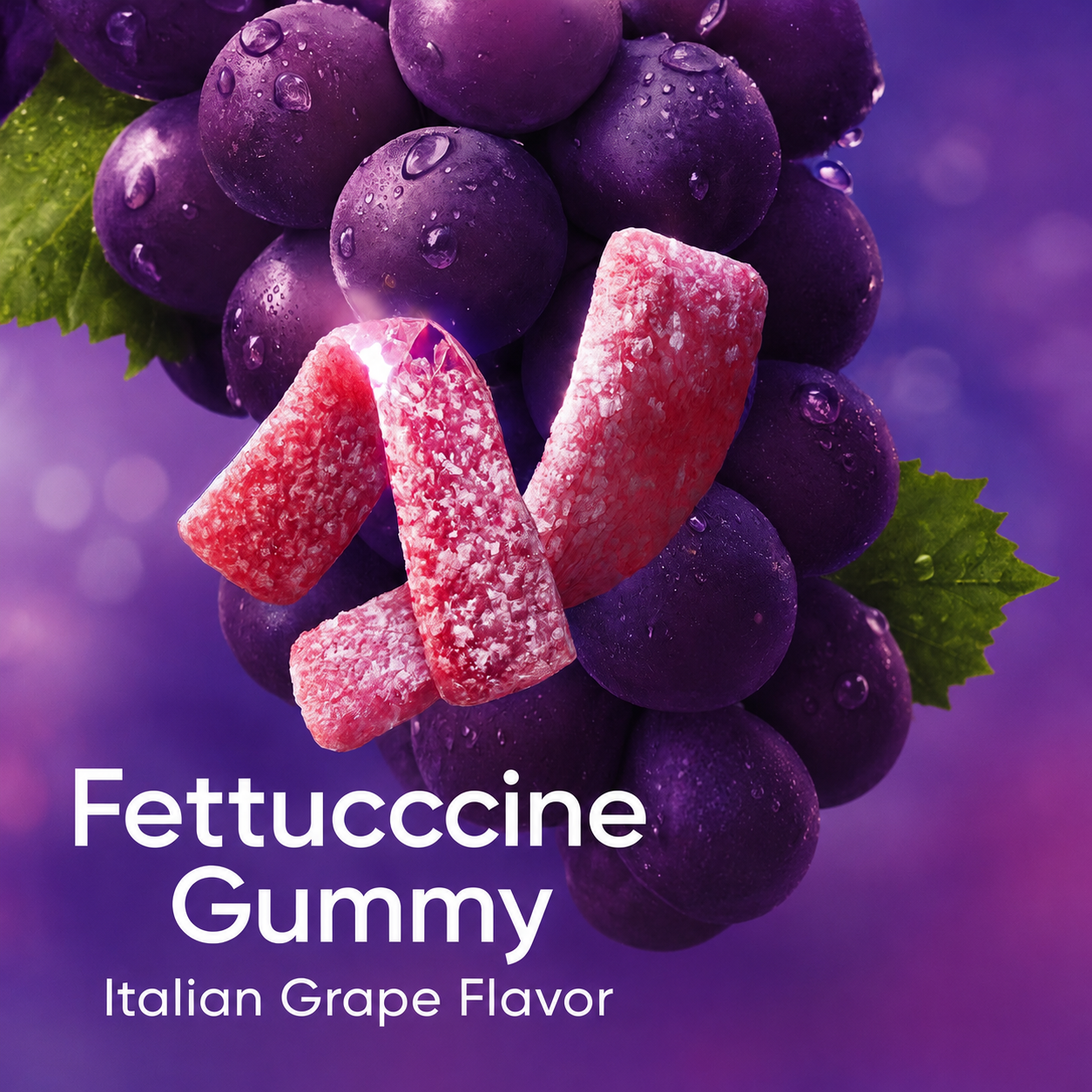 Bourbon Fettuccine Gummy Italian Grape (Japan)