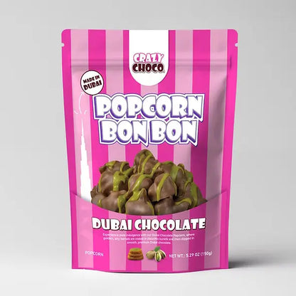 Dubai Chocolate Pistachio Popcorn BonBon Pouch (Dubai)