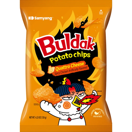 Buldak Quattro Cheese Chips (Korea)
