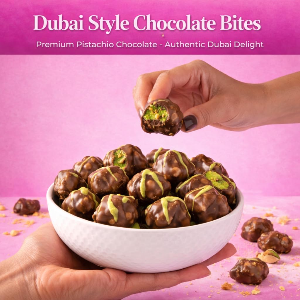 Dubai Chocolate Pistachio Popcorn BonBon Pouch (Dubai)