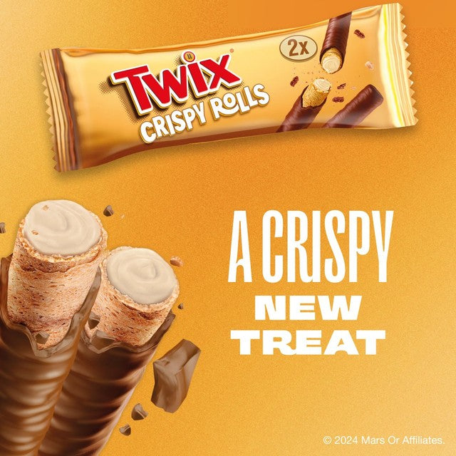 Twix Milk Chocolate Crispy Rolls Snack Bar (UK)