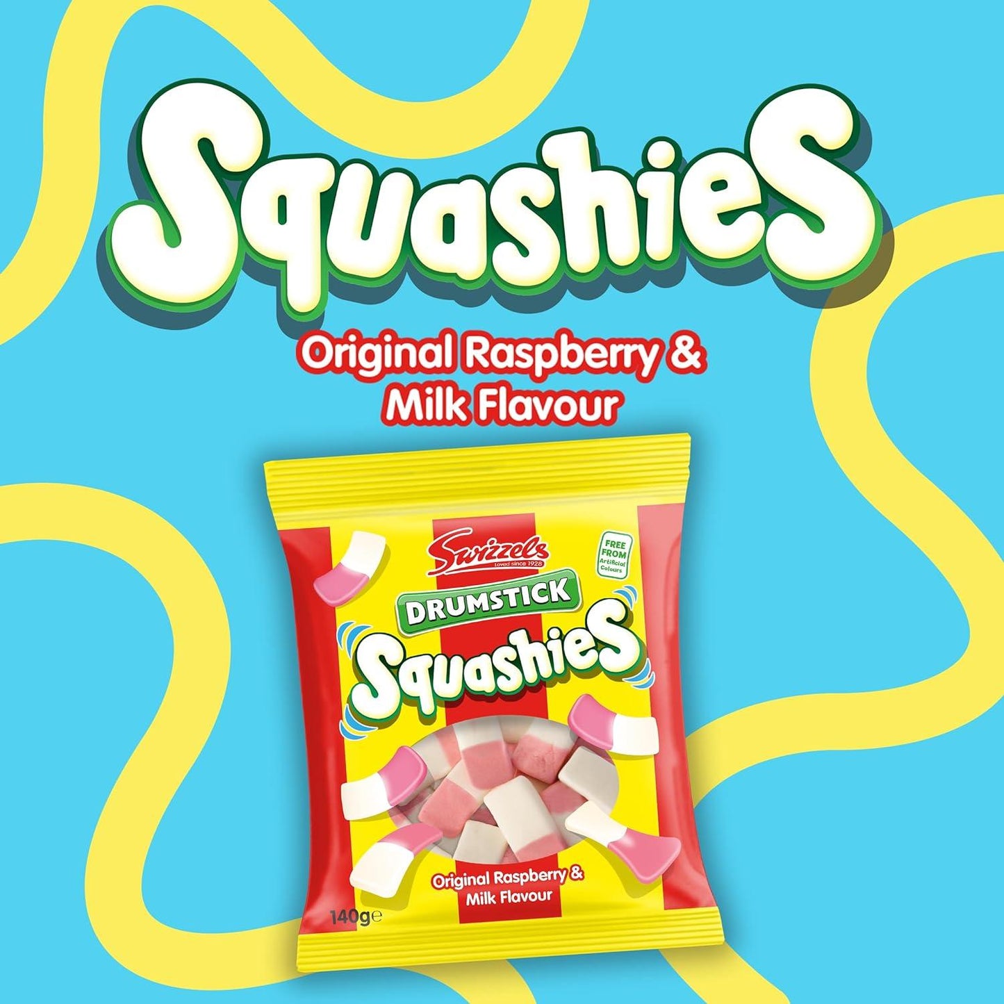 Swizzels Drumstick Squashies Original Raspberry & Milk (UK)