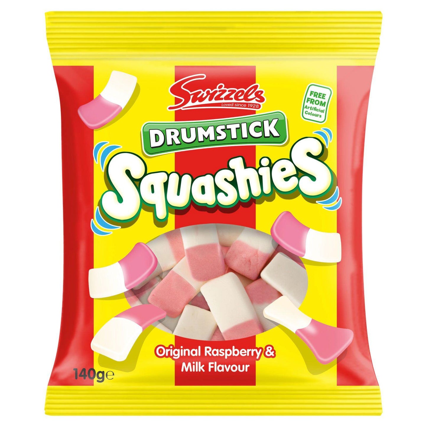 Swizzels Drumstick Squashies Original Raspberry & Milk (UK)