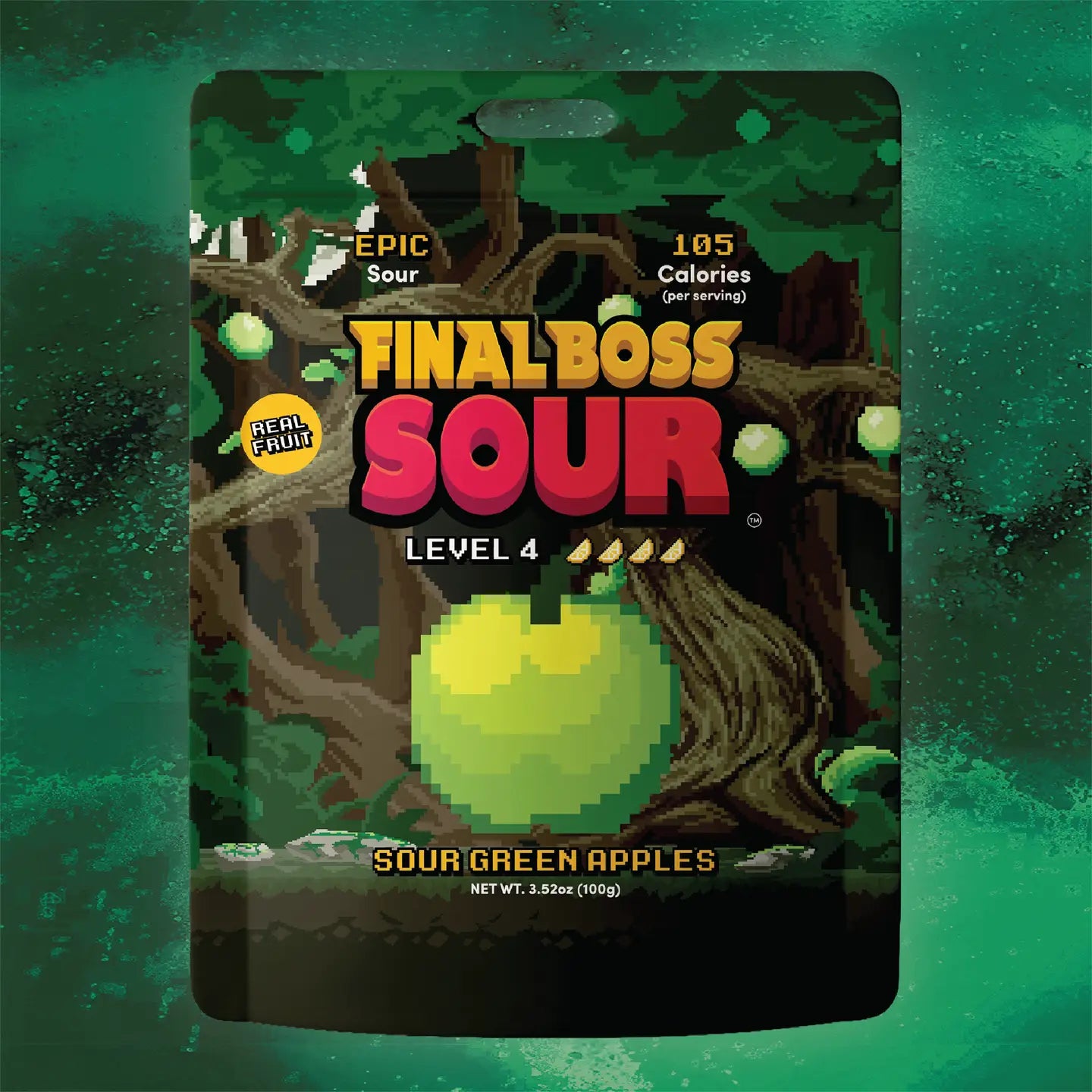 Final Boss Sour Level 4 Sour Green Apple (4-Pack) (USA)