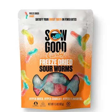 SOW GOOD FREEZE DRIED SOUR WORMS (USA)