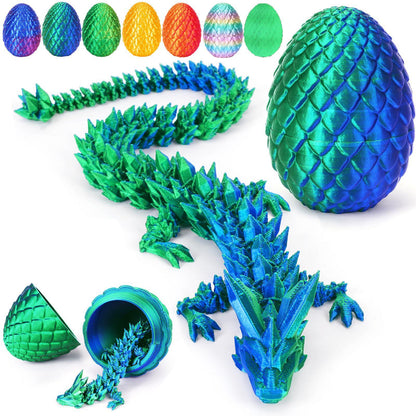 3D Printed Dragon Scale Egg Fidget Toy with Egg Included