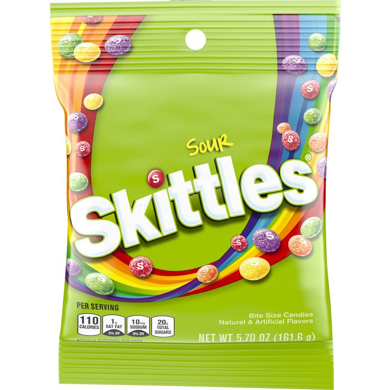 Skittles Candy Sour Flavour- Viral Sour Candy-Tangy, Chewy (USA)