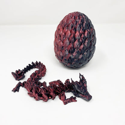 3D Printed Dragon Scale Egg Fidget Toy with Egg Included