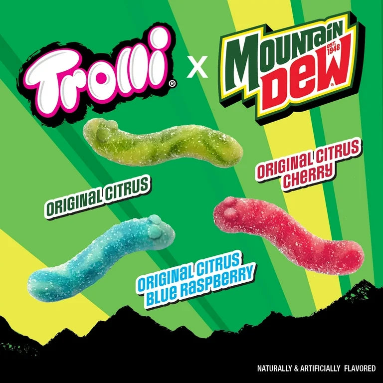 Trolli Mountain Dew Gummy Sour Crawlers (USA)