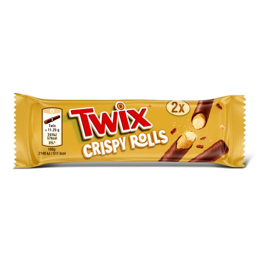 Twix Milk Chocolate Crispy Rolls Snack Bar (UK)