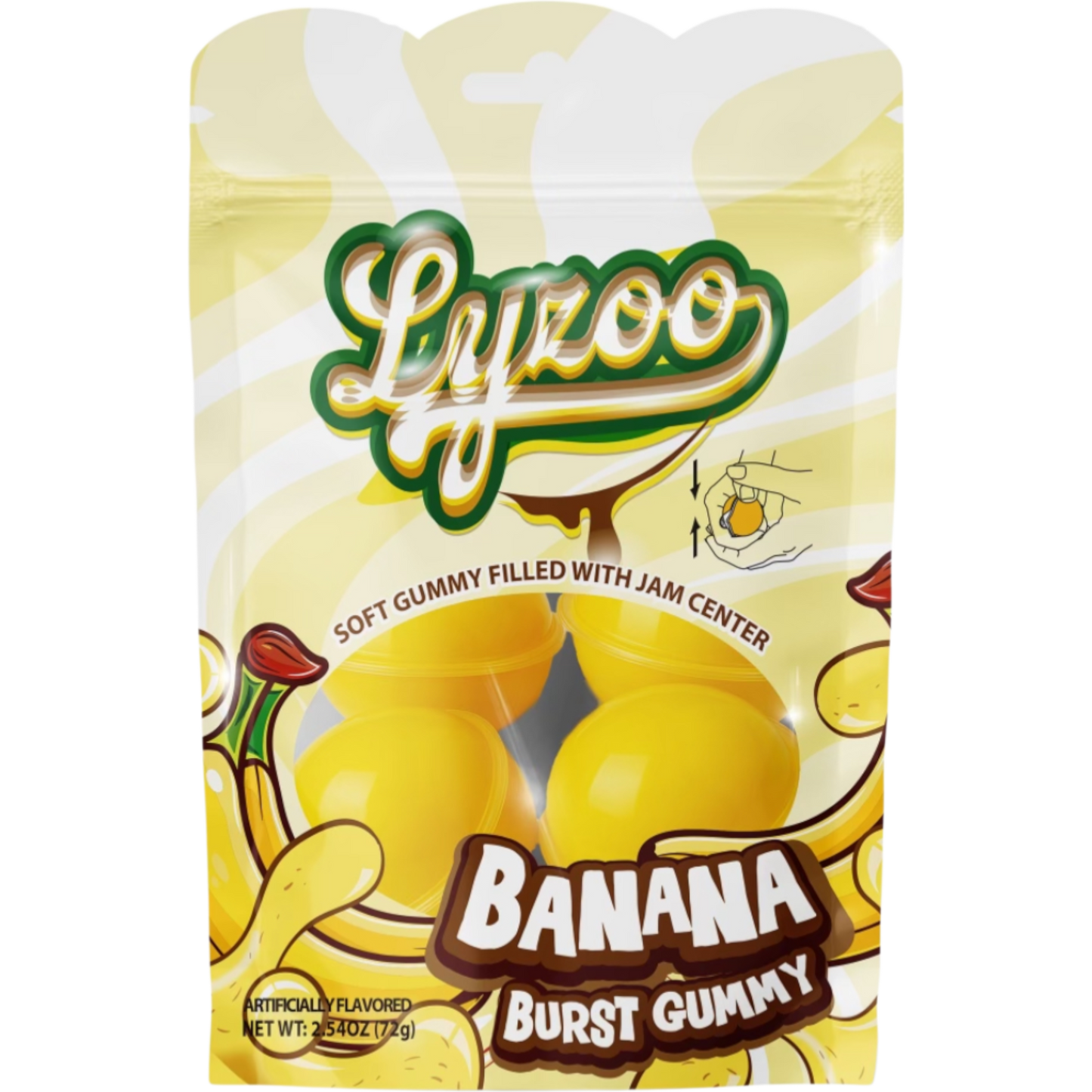 Lyzoo Banana Burst Gummy (USA)