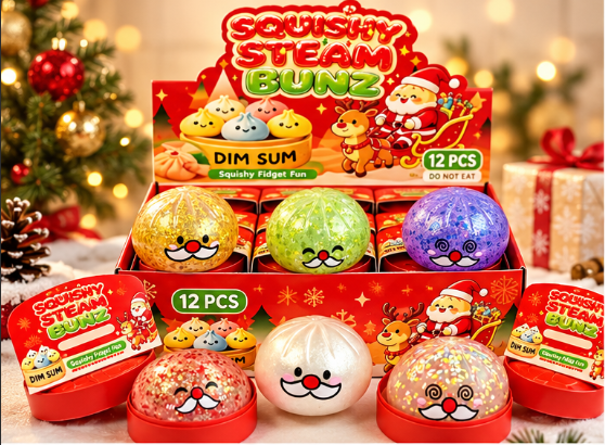 Christmas Squishy Bao Buns