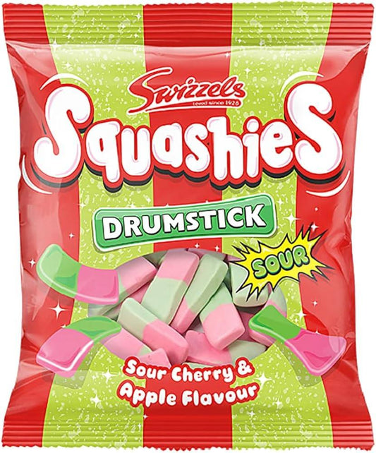 Swizzels Drumstick Squashies Sour Cherry & Apple Flavour Bag (UK)