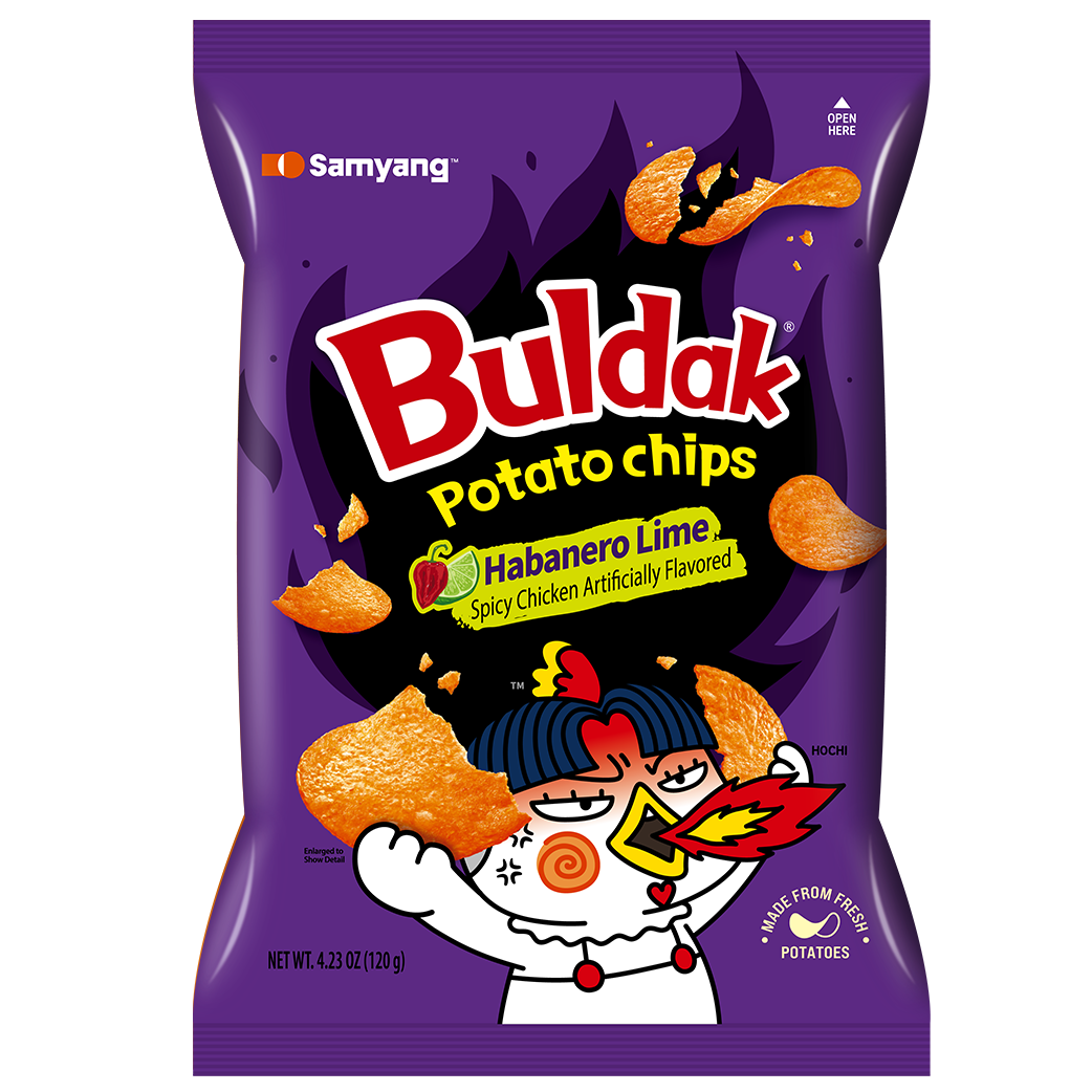 Buldak Potato Chips Habanero Lime (China)