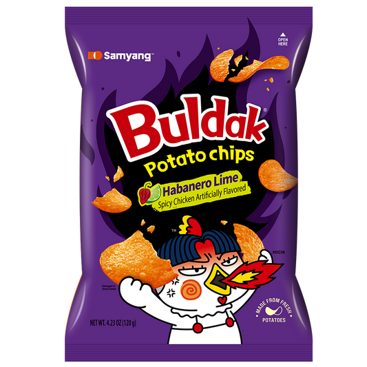 Buldak Potato Chips Habanero Lime (China)
