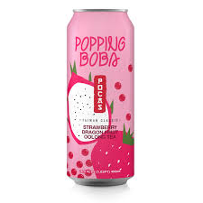 POCAS BUBBLE TEA POPPING BOBA STRAWBERRY DRAGON FRUIT OOLONG TEA (TAIWAN)