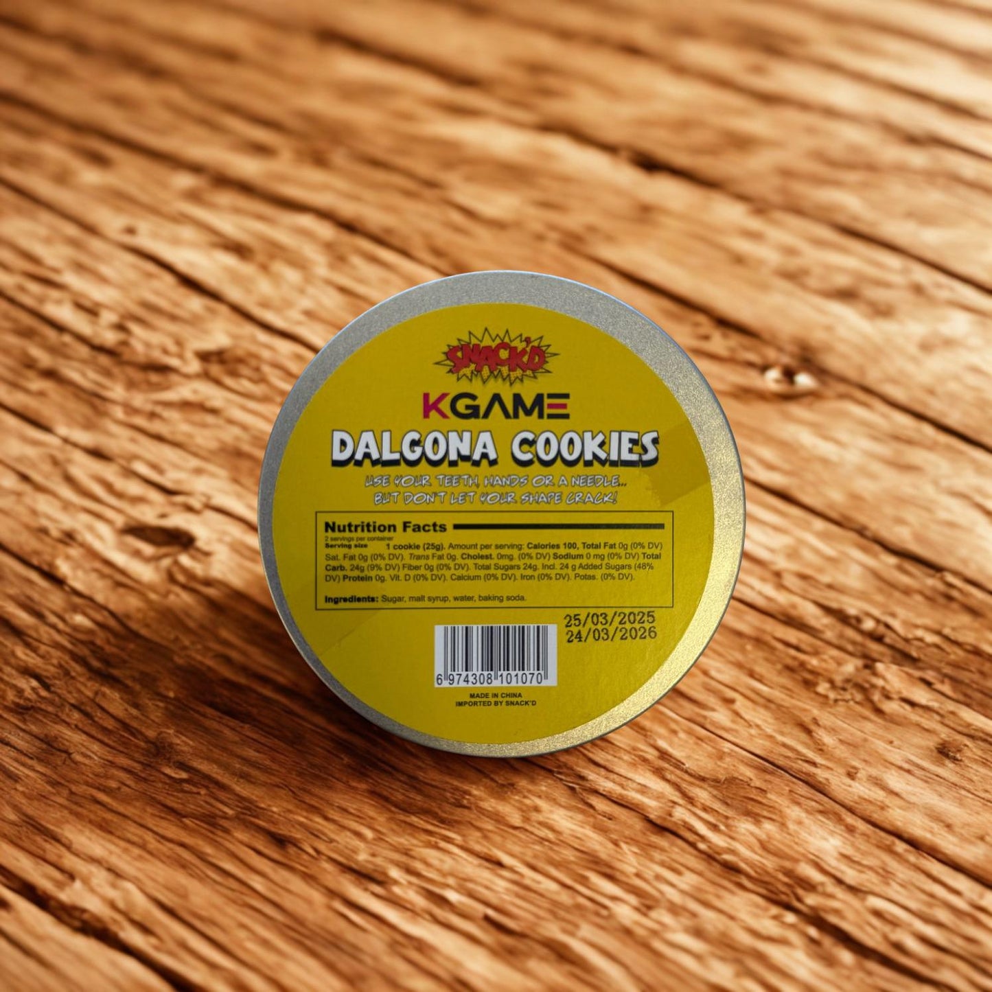 S-Game Dalgona Cookies