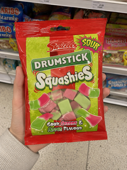 Swizzels Drumstick Squashies Sour Cherry & Apple Flavour Bag (UK)