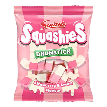 Swizzels Squashies Drumstick Strawberry & Cream Flavour Bag (UK)