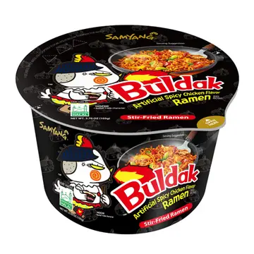 BULDAK SPICY CHICKEN STIR FRIED RAMEN BOWL (KOREA)