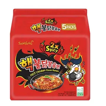 BULDAK 2X SPICY CHICKEN RAMEN (PACK) (KOREA)