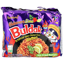 BULDAK HABANERO LIME HOT CHICKEN STIR-FRIED RAMEN (KOREA)