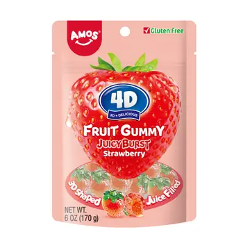 AMOS 4D FRUIT GUMMY STRAWBERRY BURST (CHINA)