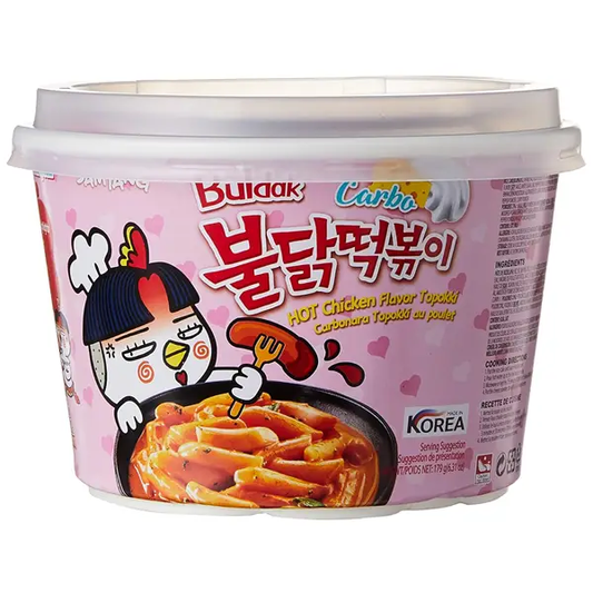 BULDAK HOT CHICKEN FLAVOR TOPOKKI - SPICY BOWL (KOREA)