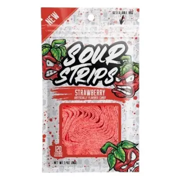 SOUR STRIPS - STRAWBERRY (USA)