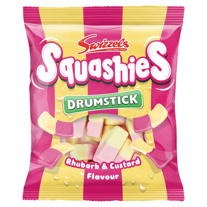 Swizzels Drumstick Squashies Rhubarb & Custard Flavour Bag (UK)