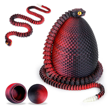 3D Printed Snake Scale Egg Fidget Toy with Egg Included